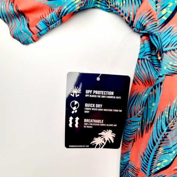 Trunks Surf & Swim Men's Swim Top Size Large Multicolor - Picture 5 of 6